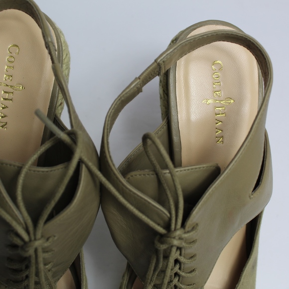 Cole Haan Nike Air Heath Wedge Sandal Espadrille - Picture 5 of 8